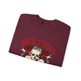 Monsters Skull Guardians Gothic Horror Unisex Heavy Blend Crewneck Sweatshirt Dark Graphic Halloween Streetwear Bold Vintage Skull Pullover
