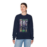 Comic Chaos Halftone Art Unisex Heavy Blend Crewneck Sweatshirt Bold Graphic Streetwear Pullover Premium Vintage Design Warm Cozy Fleece Everyday Wear Perfect Gift for Art Lovers and Urban Culture...