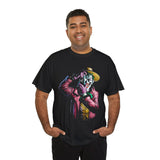 Snapshot of Madness Unisex Heavy Cotton Tee Dark Comic Art Streetwear Design Bold Neon Aesthetic Premium Graphic T Shirt Perfect for Artists Dreamers and Street Culture Enthusiasts