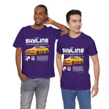 JDM Street Racing Legend Skyline R34 Inspired Supra MK4 Style Unisex Graphic Tee Japanese Drift Car Culture Motorsport Streetwear Shirt