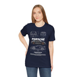 Ultra Sleek Performance Sports Coupe Blueprint Art Unisex Heavy Cotton Tee for Car Lovers and Streetwear Fans
