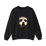 The Silent Mask Unisex Sweatshirt Horror Streetwear Dark Gothic Pullover for Halloween Nights, Fearless Souls, and Mysterious Fashion Lovers