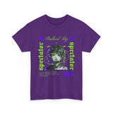 Stalked By Spectator Cyberpunk Graphic Unisex Heavy Cotton Tee Japanese Anime Glitch Streetwear T Shirt