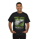 Money Power Unisex Heavy Cotton Tee Bold Dollar Stack Graphic Neon Green Streetwear Aesthetic Hustle Mindset Motivational T Shirt