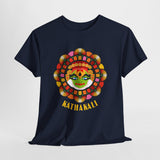 Unisex Kathakali T Shirt Kerala Traditional Dance Art Graphic Tee Indian Culture Festival Onam Heritage Malayalam Performance Heavy Cotton Top