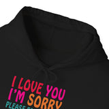 Ho’oponopono Hoodie Heavy Blend Pullover Unisex Sweatshirt Healing Affirmation Spiritual Gratitude Mindfulness Positive Energy Streetwear