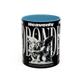 Heavenly Bond Accent Coffee Mug 11oz 15oz Angel And Lion Statue Spiritual Artistic Graphic Ceramic Cup Bold Motivational Streetwear Inspired Fashion Drinkware