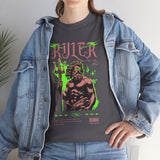 Ruler of the Sea Poseidon Unisex Heavy Cotton Tee Greek Mythology Statue Graphic Gothic Streetwear Bold Artistic Fashion T Shirt
