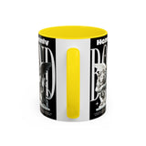 Heavenly Bond Accent Coffee Mug 11oz 15oz Angel And Lion Statue Spiritual Artistic Graphic Ceramic Cup Bold Motivational Streetwear Inspired Fashion Drinkware