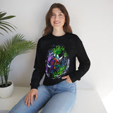 Symbiotic Madness Unisex Sweatshirt Heavy Blend Streetwear Bold Gothic Design Psychological Art Fashion Cozy Wear for Fearless Creators and Dark Energy Lovers