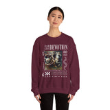 Fearless Devotion Unisex Heavy Blend Crewneck Sweatshirt Courage Loyalty Commitment Graphic Streetwear Pullover