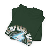 Temporal Echo Lightning Globe Graphic Unisex Heavy Cotton Tee Bold Streetwear Past Present Future Inspired T-Shirt