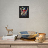 Fearless Grin Street Clown Poster Bold Urban Wall Art Design Neon Chaos Energy Artwork For Creative Minds Gamers And Street Culture Lovers