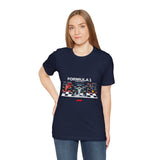 Formula 1 High Performance Triple Racing Machines Unisex Heavy Cotton Tee Dynamic Motorsport Inspired Streetwear Graphic Shirt for Speed Lovers and Premium Casual Style