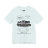 Iconic High Performance Muscle Car Blueprint Art Unisex Heavy Cotton Tee Premium Streetwear For Car Lovers Gearheads Collectors And Everyday Style