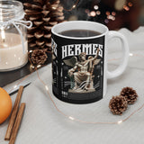 Hermes Greek Mythology Ceramic Coffee Mug Ancient God of Communication and Travel Greek Statue Graphic Cup
