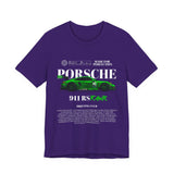 Porsche 911 Green Monster Racing Car Graphic Unisex Heavy Cotton Tee High Performance Speed Machine Streetwear Shirt for Car Enthusiasts