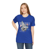 Peaceful Dove Floral Unisex Jersey Short Sleeve Tee Comfortable Soft Cotton Motivational Streetwear Graphic T-Shirt Bold Typography Casual Wear Perfect Gift For Friends Birthdays Everyday Style