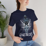Existence Dystopian Society Cyborg Unisex Jersey Short Sleeve Tee Futuristic Sci Fi Robotic Graphic Cyberpunk Streetwear Statement T Shirt