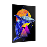 Ballena Cosmic Whale Art Matte Vertical Poster Vibrant Geometric Ocean Design Premium Wall Art Print for Home Office Studio Inspiring Marine Life Artwork Perfect Gift for Dreamers Nature Lovers and Creative Thinkers
