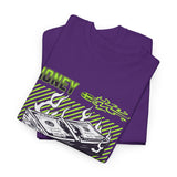 Money Power Unisex Heavy Cotton Tee Bold Dollar Stack Graphic Neon Green Streetwear Aesthetic Hustle Mindset Motivational T Shirt