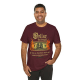 Dollar The Strength Burning Money Legacy Unisex Jersey Short Sleeve Tee Gothic Flames Graphic Bold Motivational Streetwear Statement T Shirt