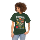Blossoms Floral Graphic Unisex Heavy Cotton Tee Comfortable Streetwear Timeless Charm Motivational Nature Inspired T Shirt Perfect Gift for Garden Lovers Friends Birthdays Casual Everyday Wear