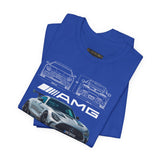 High Performance Silver Track Car Unisex Heavy Cotton Tee Bold Streetwear Racing Style Graphic Shirt Gift for Speed Lovers