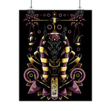 Anubis Balance God Matte Vertical Poster Egyptian Mythology Wall Art Cosmic Balance Decor For Home Office Gym Tattoo Studio Spiritual Aesthetic And Modern Streetwear Art Lovers