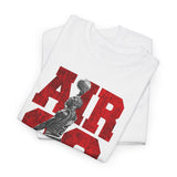 Air Jordan Sky Legend Unisex Heavy Cotton Tee Bold Athletic Streetwear Design Inspirational Basketball Dunk Artwork Motivational Sports Graphic Tee For Dreamers And Hustlers