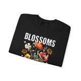 Blossoms Floral Crewneck Sweatshirt Comfortable Unisex Pullover Timeless Charm Streetwear Nature Inspired Empowerment Design Perfect Gift for Garden Lovers Friends Birthdays Cozy Days Casual Wear