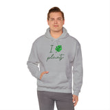 I Love Plants Hoodie Unisex Heavy Blend Sweatshirt Eco Friendly Botanical Leaf Design Gardening Nature Lover Sustainable Green Living Gift Pullover