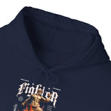 Fighter Resilience Victorious Flame Statue Graphic Unisex Heavy Blend Hooded Sweatshirt Motivation Streetwear Hoodie