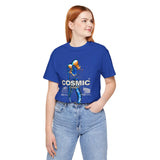Cosmic Catalyst Unisex Jersey Short Sleeve Tee Graphic T-Shirt Futuristic Sci Fi Space Astronaut Cyberpunk Streetwear Bold Galaxy Design Alpha Mindset Fashion