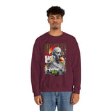 Wicked Supreme Unisex Heavy Blend Crewneck Sweatshirt Statue Art Graphic Pullover Bold Supreme Inspired Streetwear Vintage Aesthetic Fashion