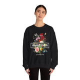 You Can Be Whatever Motivational Crewneck Sweatshirt Comfortable Unisex Pullover Bold Floral Empowerment Design Streetwear Positive Vibes Cozy Everyday Wear Perfect Gift for Dreamers Friends and Free Spirits