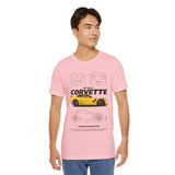 Yellow High Performance Sports Coupe Blueprint Art Unisex Heavy Cotton Tee Premium Streetwear For Car Enthusiasts Gearheads And Collectors