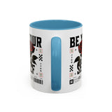 Be Your Self Rose Coffee Mug Bold Floral Motivational Design Ceramic Accent Mug Perfect for Morning Coffee Tea Hot Drinks Self Love Empowerment Gift for Friends Birthdays Cozy Moments