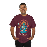 Kali Goddess Unisex Heavy Cotton T Shirt Hindu Spiritual Graphic Tee Maa Kali Mahakali Divine Shakti Protector Destroyer Of Evil Indian Mythology Devotional Streetwear Festival Wear Gift For Navratri...