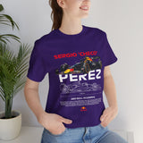 Sergio Checo Perez Inspired Formula Racing Graphic Unisex Tee Motorsport Streetwear Speed Culture Track Day Apparel Racing Fan Tribute Design For Formula Racing Enthusiasts
