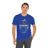 Cosmic Catalyst Unisex Jersey Short Sleeve Tee Graphic T-Shirt Futuristic Sci Fi Space Astronaut Cyberpunk Streetwear Bold Galaxy Design Alpha Mindset Fashion