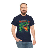 Beast Of The Stadium Unisex Heavy Cotton Tee Electric Crocodile Power Design Bold Neon Green Reptile Artwork For Streetwear And Fearless Fashion Lovers