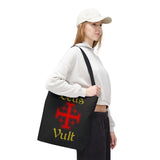 Dues Vault Tote Bag Motivational Hustle Grind Lifestyle Canvas Bag Entrepreneur Mindset Daily Carry Eco Friendly Durable Reusable Shopping Tote