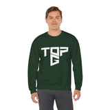 TopG Graphic Unisex Heavy Blend Crewneck Sweatshirt Black Motivational Hustler Streetwear Fitness Entrepreneur Alpha Mindset Pullover