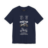 African Twin Adventure Motorcycle Graphic Tee Off Road Touring Bike T Shirt For Riders Explorers Long Distance Travel Motorsport Streetwear Gift
