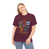 Kundalini Yoga Chakra Graphic T Shirt Awaken The Power Inside You Spiritual Meditation Seven Chakras Sahasrara Muladhara Anahata Yoga Wear Unisex Fitness Wellness Festival Gift India