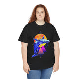 Ballena Cosmic Whale Art Unisex Heavy Cotton Tee Vibrant Geometric Ocean Design Premium Streetwear T Shirt Bold Marine Life Artwork Soft Comfortable Fit Perfect Gift for Nature Lovers and Creative Dreamers