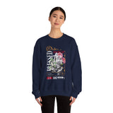 Blessed Praying Hands Floral Christian Graphic Unisex Heavy Blend Crewneck Sweatshirt Faith Inspired Religious Streetwear Bold Motivational Pullover