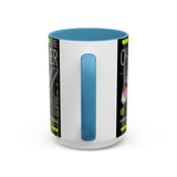 The Charmer Butterfly Accent Coffee Mug 11oz 15oz Black Two Tone Ceramic Cup Aesthetic Iridescent Butterfly Design Gift for Coffee Lovers