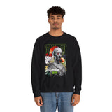 Wicked Supreme Unisex Heavy Blend Crewneck Sweatshirt Statue Art Graphic Pullover Bold Supreme Inspired Streetwear Vintage Aesthetic Fashion